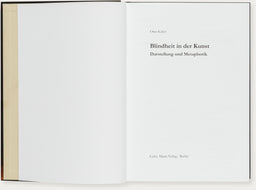 Blindheit in der Kunst