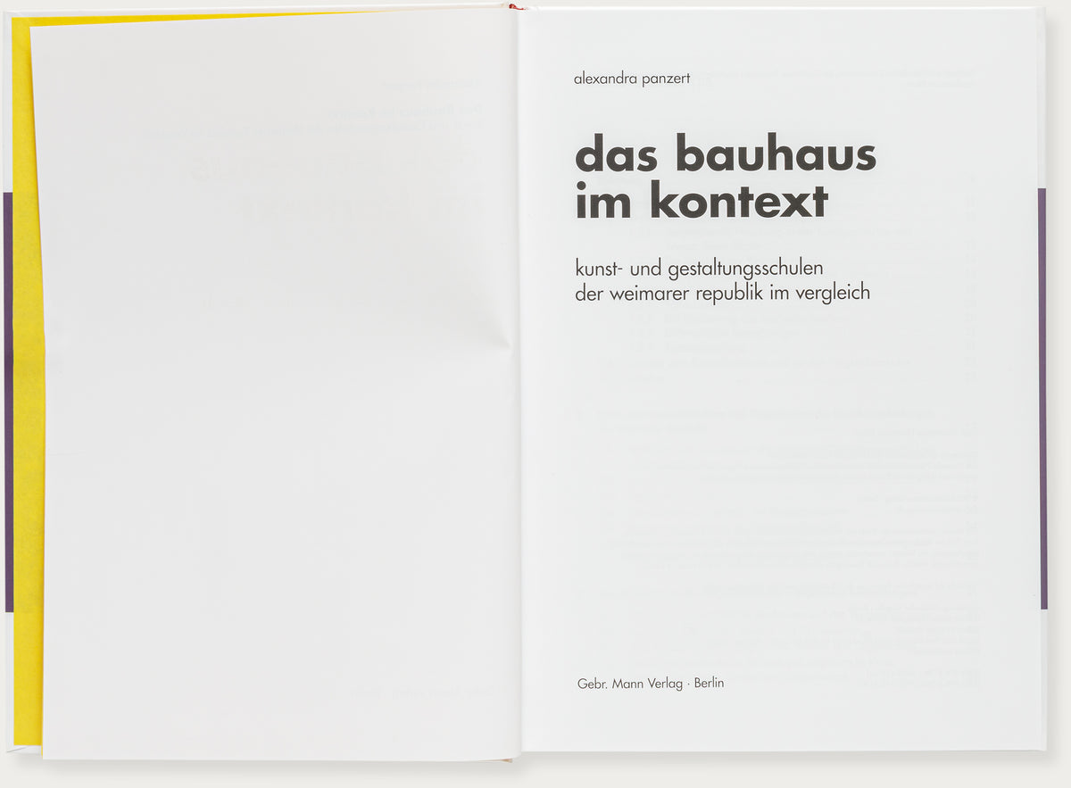 Das Bauhaus im Kontext