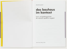 Das Bauhaus im Kontext