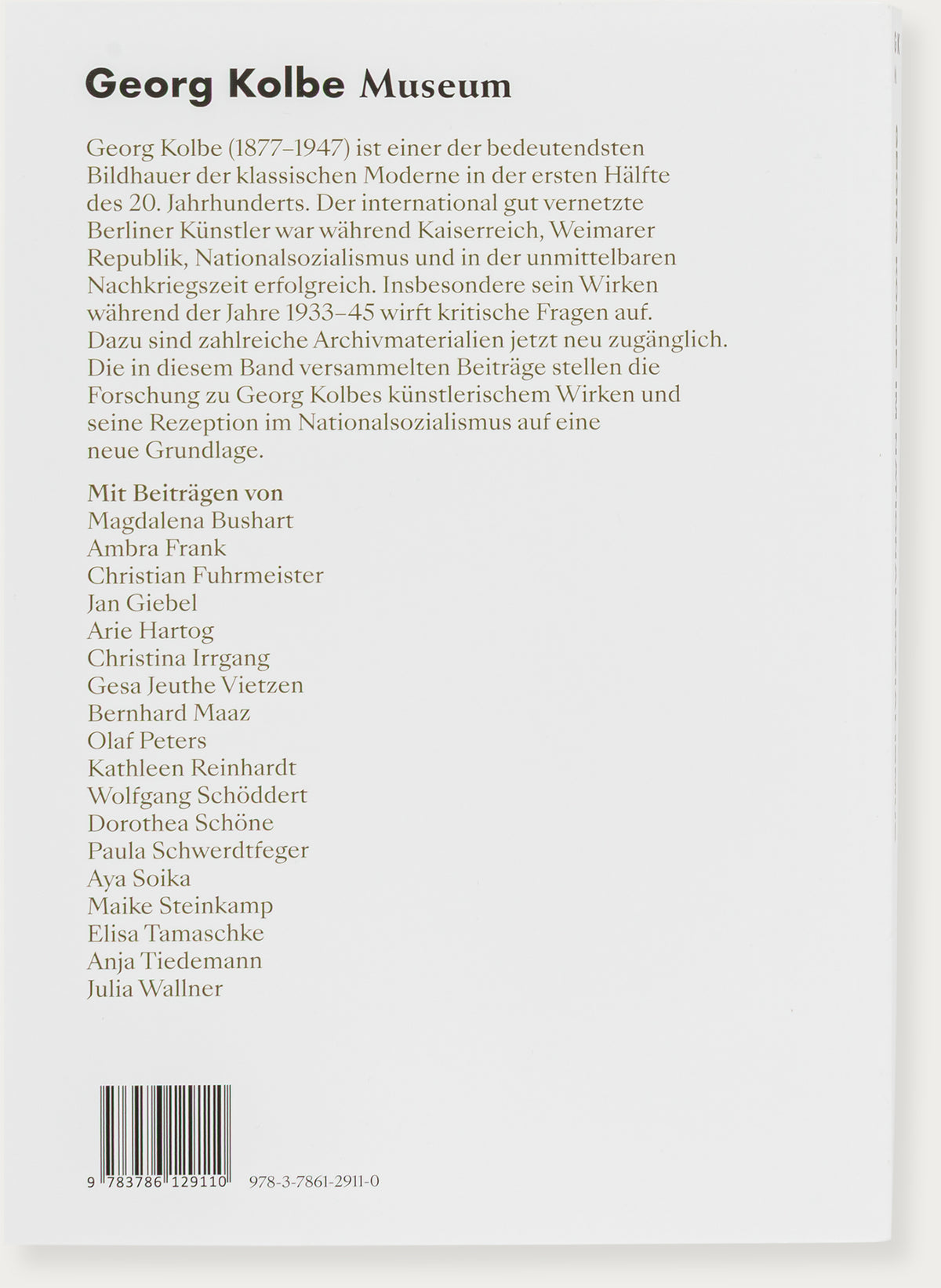 Georg Kolbe im Nationalsozialismus