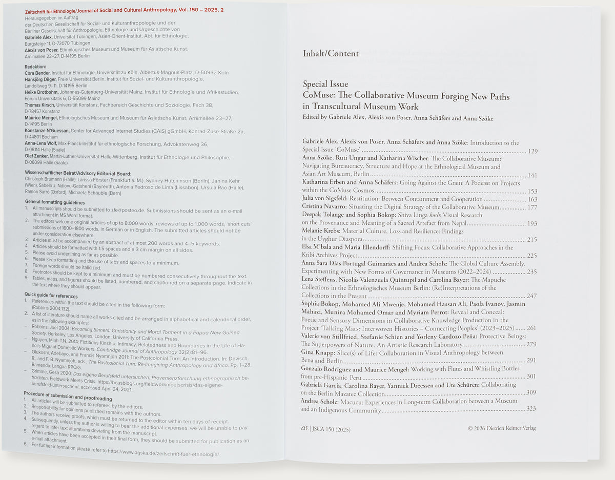 Zeitschrift für Ethnologie – Journal of Social and Cultural Anthropology, Band 150, Heft 2 (2025)