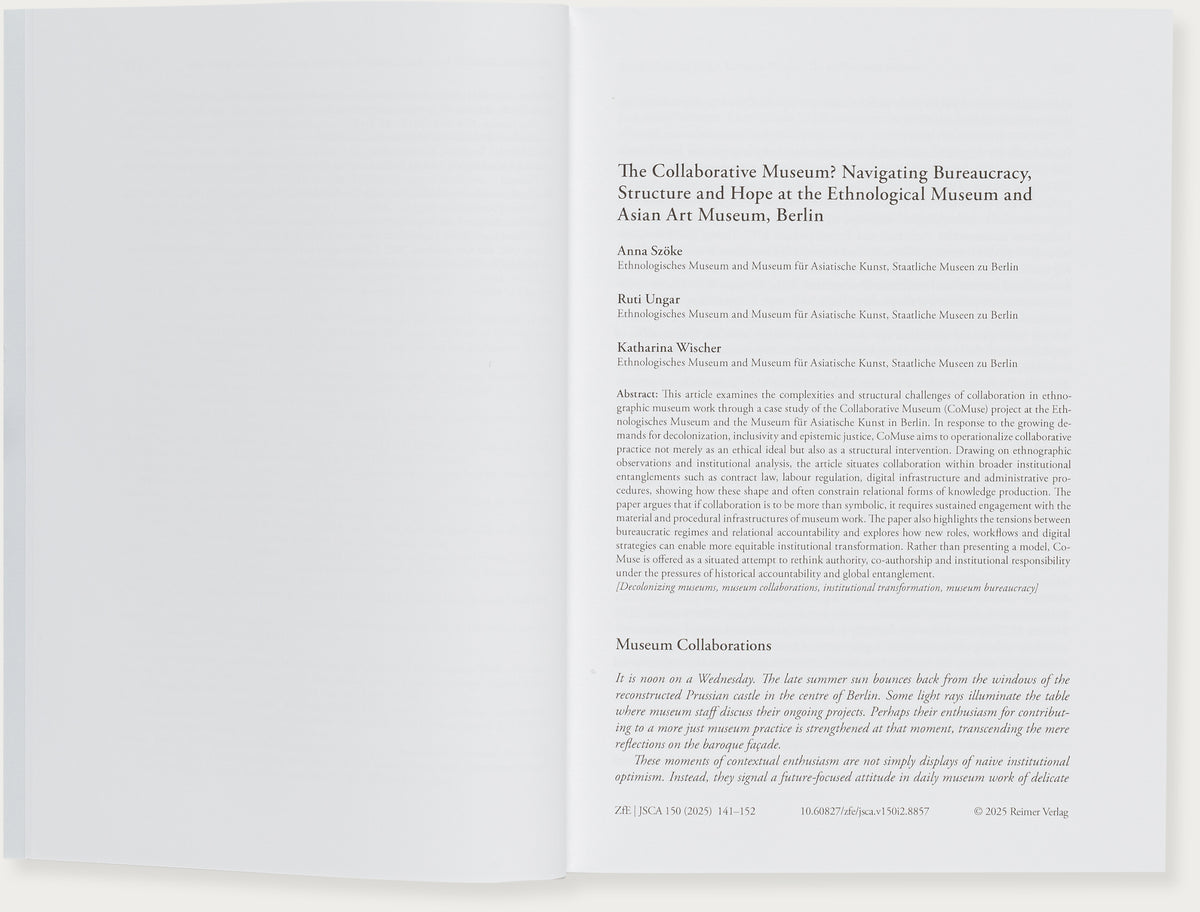 Zeitschrift für Ethnologie – Journal of Social and Cultural Anthropology, Band 150, Heft 2 (2025)